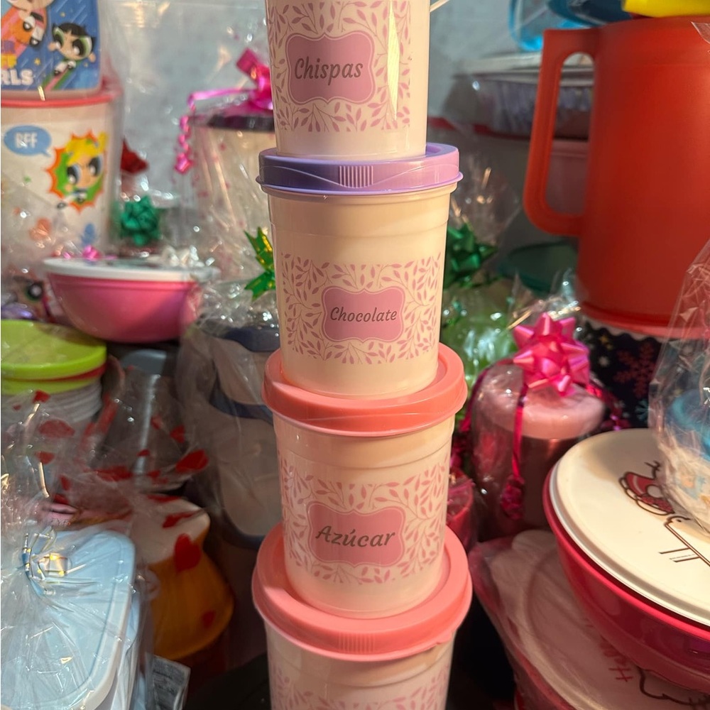 Chispas Chocolate Azúcar Containers